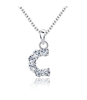 Necklace Silver C Shape SSLPE-C